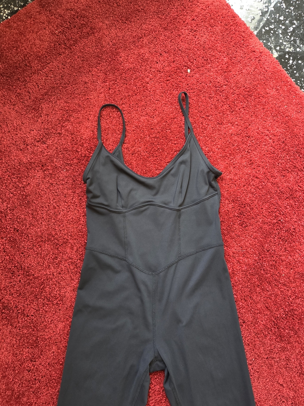 Black Sleeveless Jumpsuit with Spaghetti Straps - Picture 4 of 6